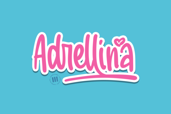 Adrellina: A Sweet Handwritten Font