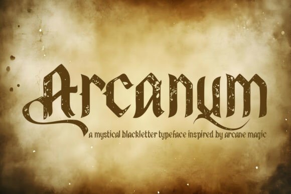 Arcanum Font for Magical Craft Projects