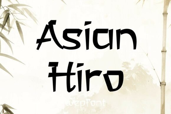 Asian Hiro Font for Web Design