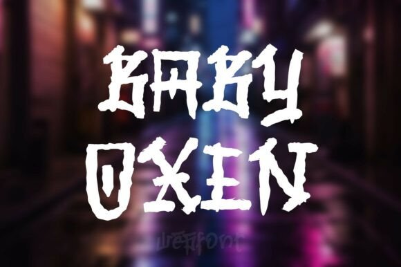 Baby Oxen Font: Bold and Vibrant