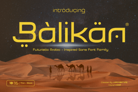 Balikan: A Futuristic Font for Creative Web Design