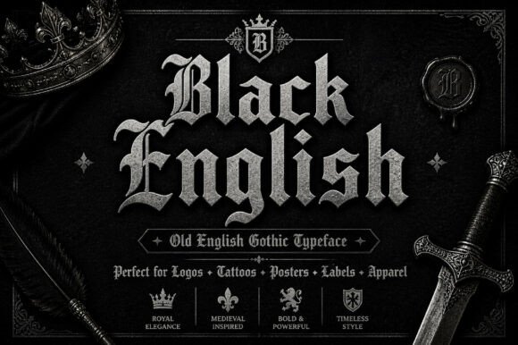 Black English Font: Dramatic and Elegant