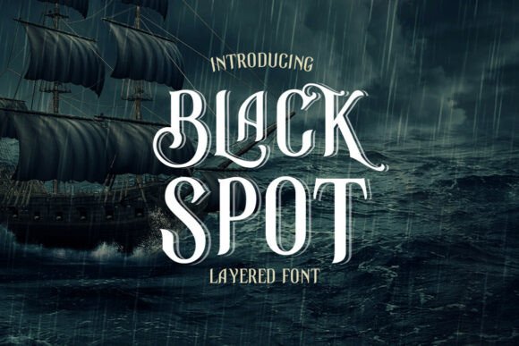 Black Spot: A Vintage Serif Font for Creative Campaigns