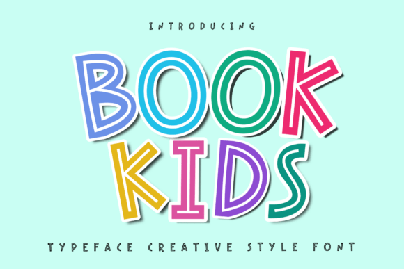 Book Kids: A Playful Display Font
