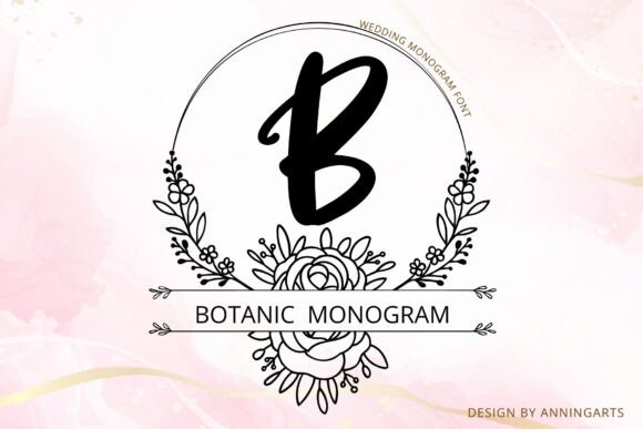 Botanic Monogram: A Font for Elegant Branding