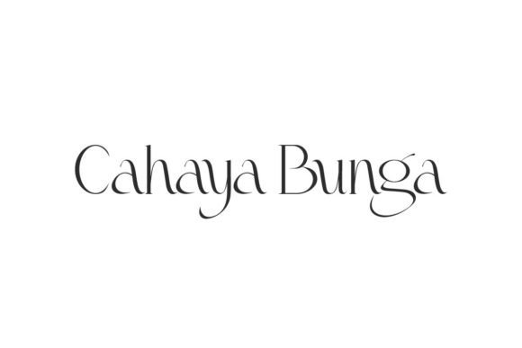 Cahaya Bunga: A Refined Serif Font