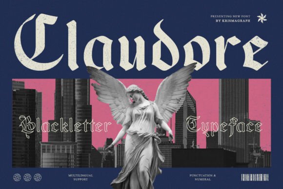 Claudore: A Bold Font for Modern Campaigns