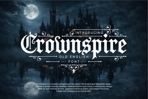 Crownspire: A Bold Font for Modern Marketing