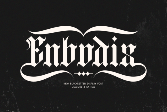 Enbodis: A Bold Blackletter Font