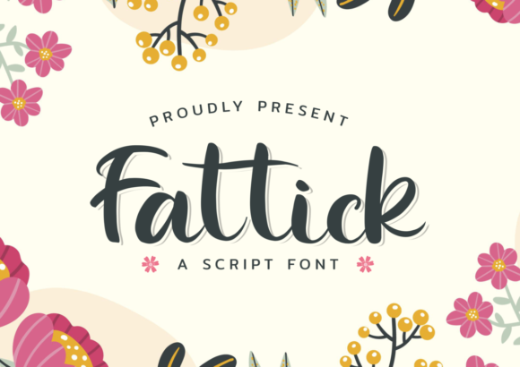 Fattick: A Playful Script Font