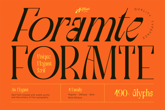 Foramte: Elegant Serif Font for Craft Creators