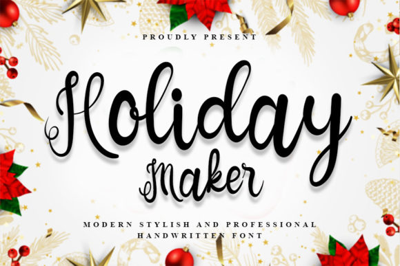 Holiday Maker Font for Creative Projects