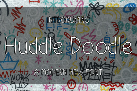 Huddle Doodle: A Handwritten Font for Digital Marketing