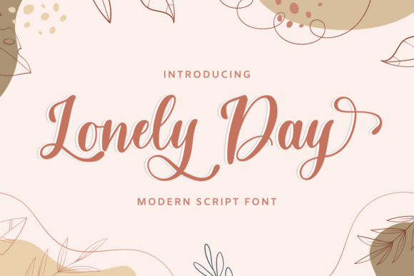 Lonely Day Font: Elegant Script for Creative Makers