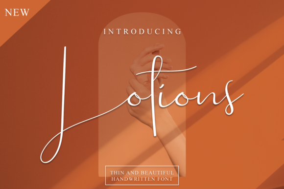 Lotions: A Script Font for Elegant Design