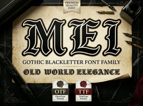 Mei: Gothic Blackletter Font