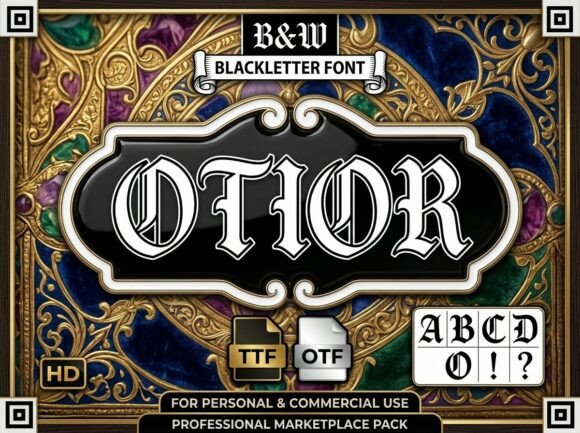 Otior: A Bold Blackletter Font