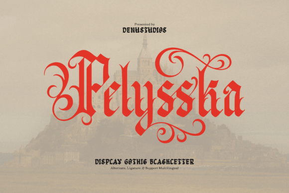 Pelysska: A Dark Gothic Font for Bold Branding