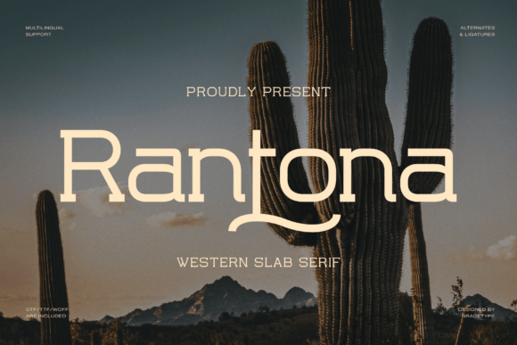Rantona: A Stylish Slab Serif