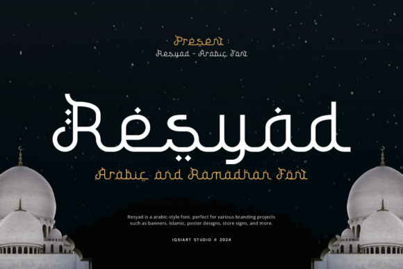 Resyad Font: A Decorative Typeface for Creative Web Design