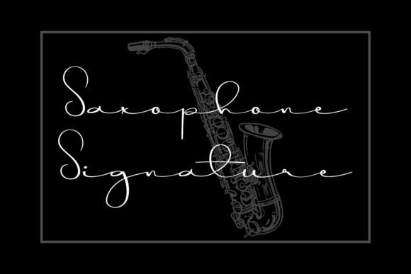 Saxophone Signature: A Stylish Script Font