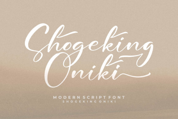 Shogeking Oniki: A Script Font for Elegant Design