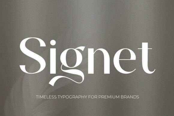 Signet: A Premium Serif Font for Web Design