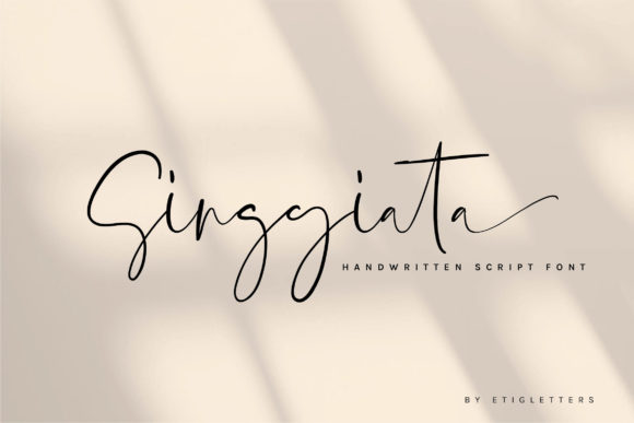Singgiata: A Delicate Script Font