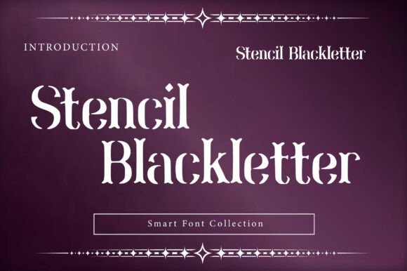 Stencil Blackletter Font