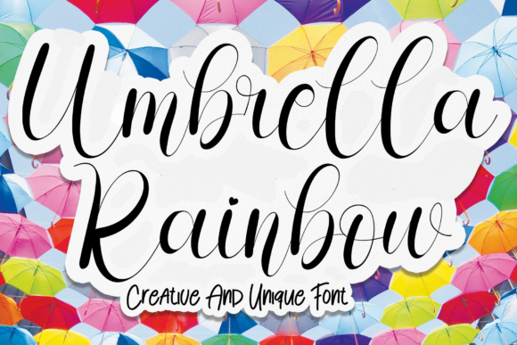 Umbrella Rainbow: A Font That Stands Out