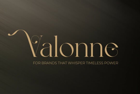 Valonne: A Serif Font of Timeless Power
