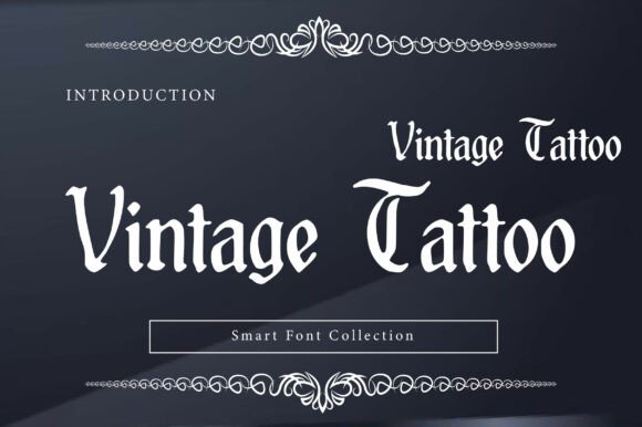 Vintage Tattoo Font for Web Design