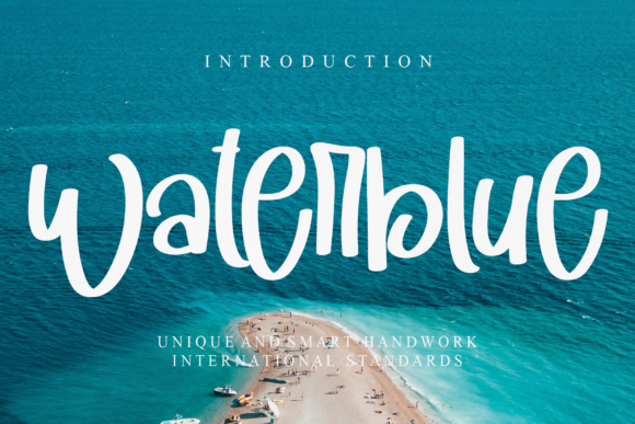Waterblue: A Handwritten Font That Shines