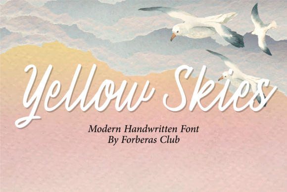Yellow Skies Font for Web Design