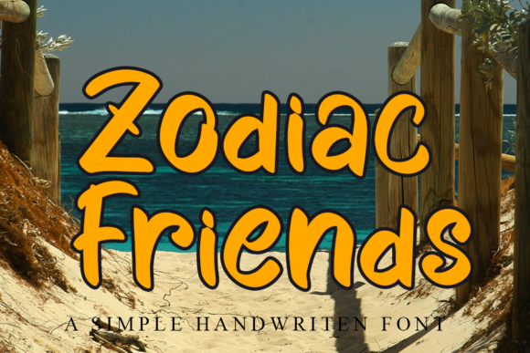 Zodiac Friends Font: Elegant Script for Editorial Design